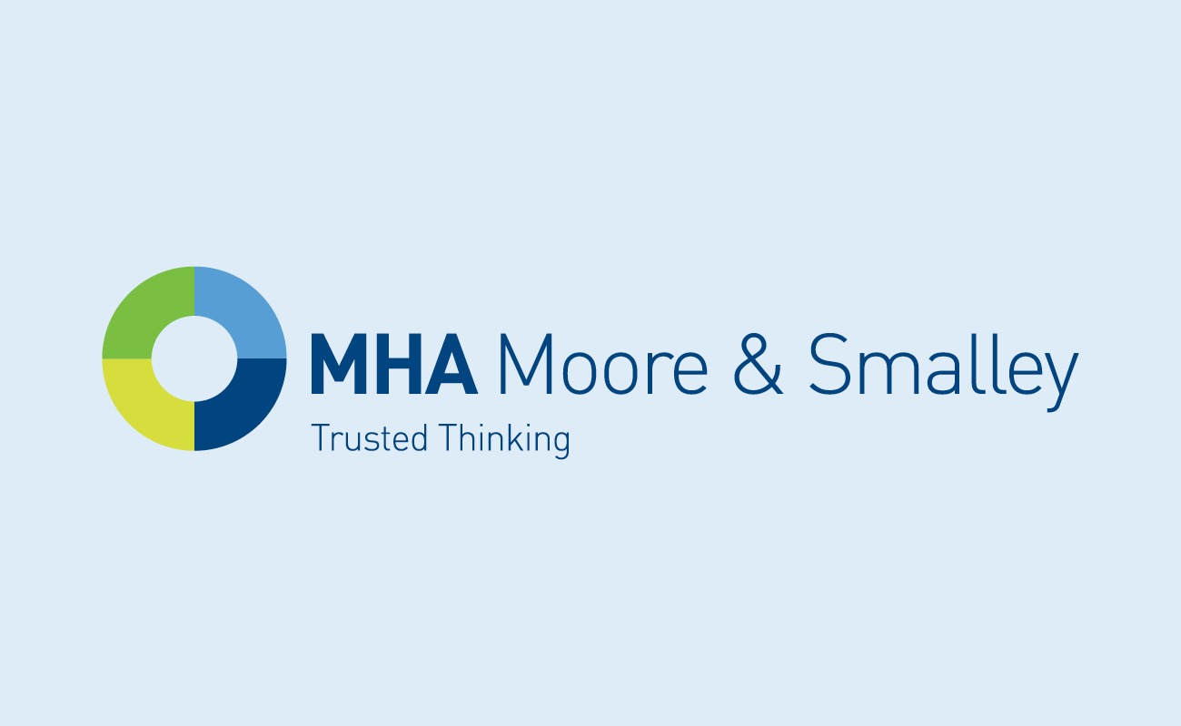 MHA Moore and Smalley Logo by Freshfield on blue background