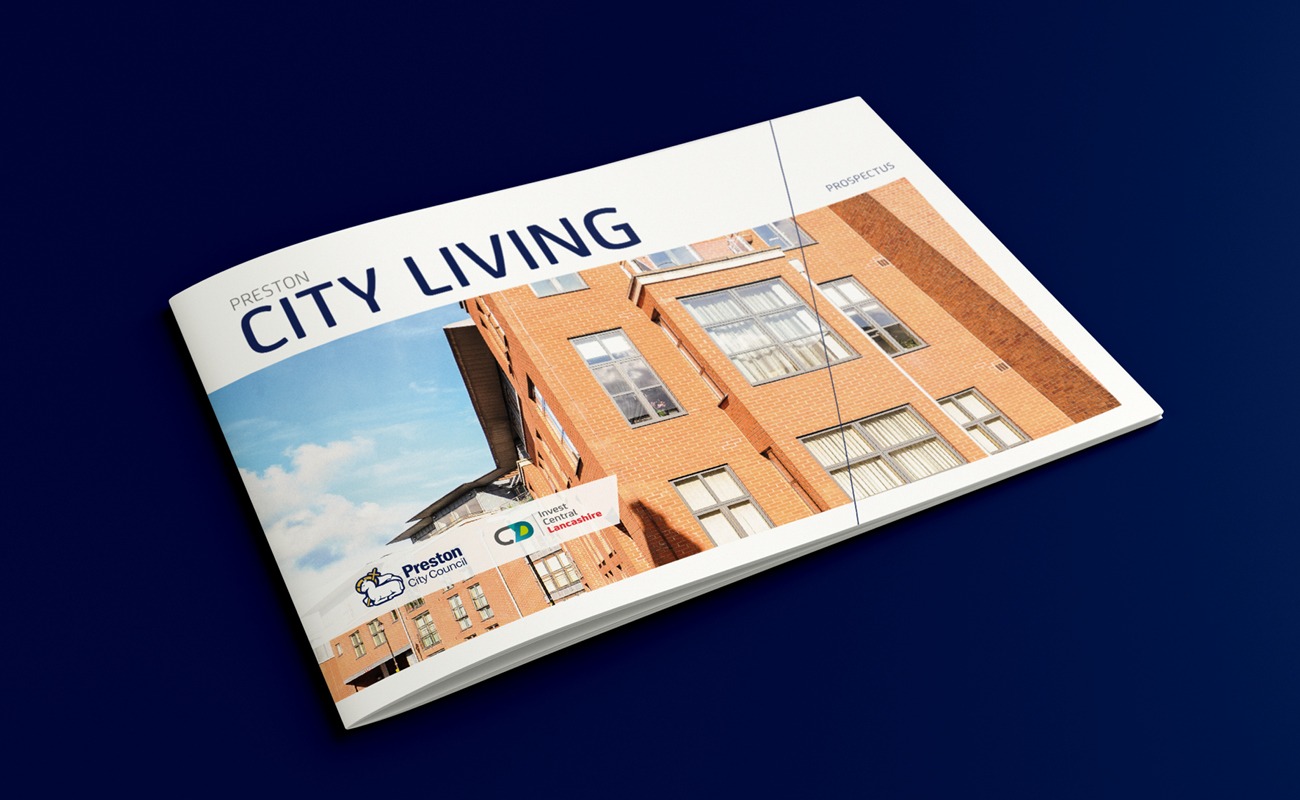 Preston City living prospectus front cover