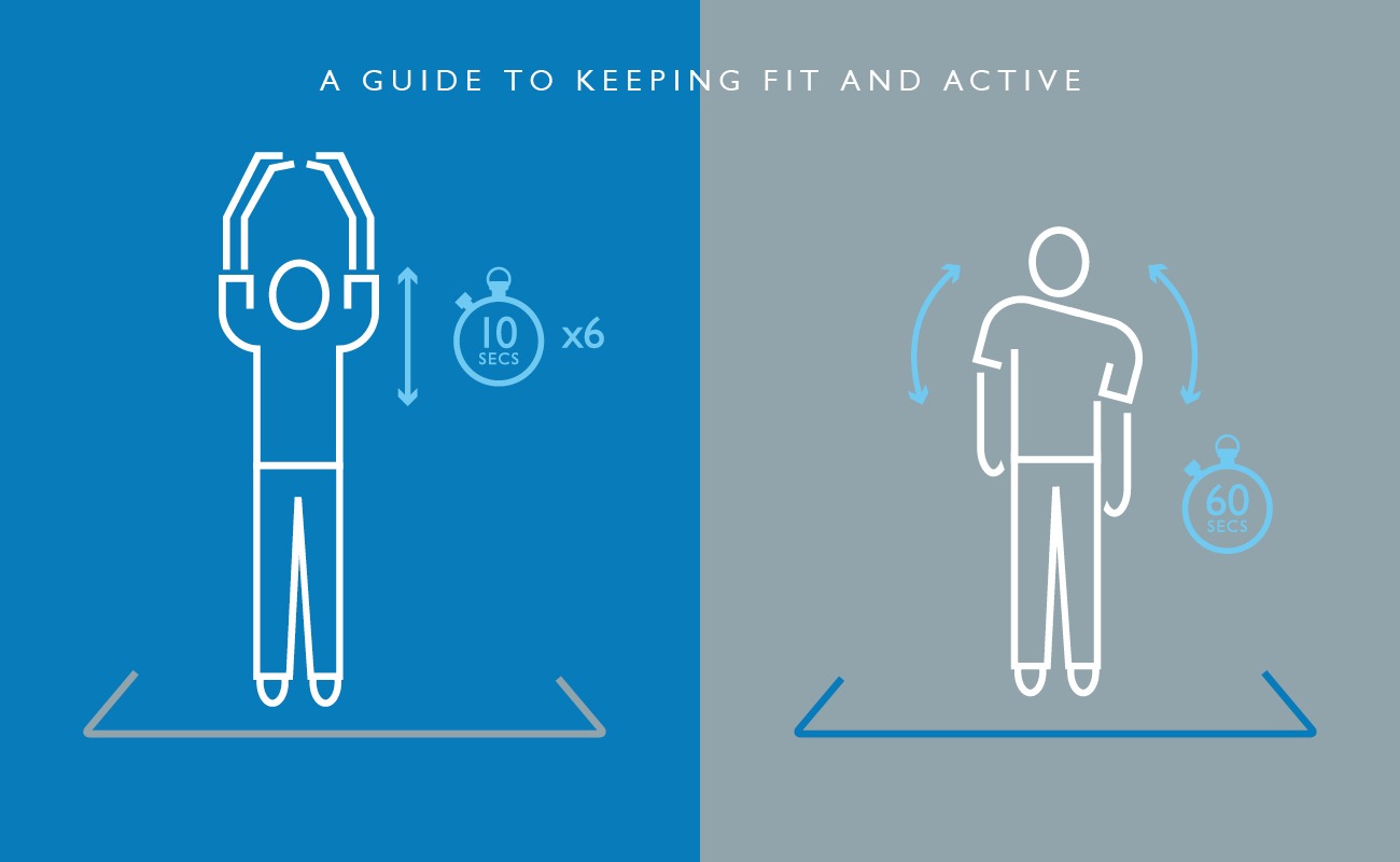 A guide to keeping fit an active infographic 2